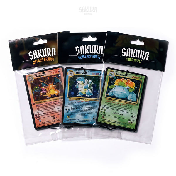 Trainer's Trio Trading Card Air Freshener Bundle | Charizard