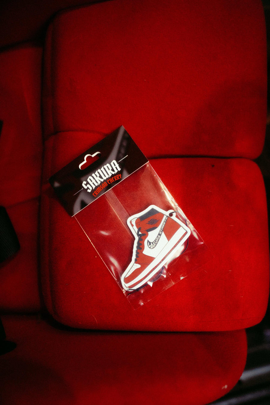 Jordan 1 Chicago Air Freshener | Crimson Cherry Scent