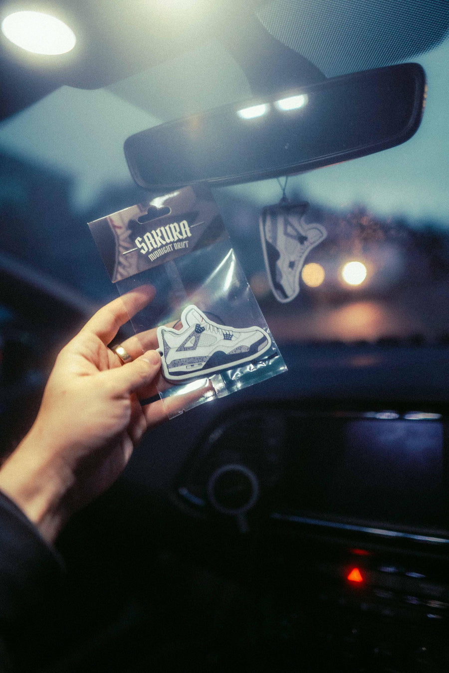 Jordan 4 Military Black Air Freshener | Midnight Drift Pine Wood Scent