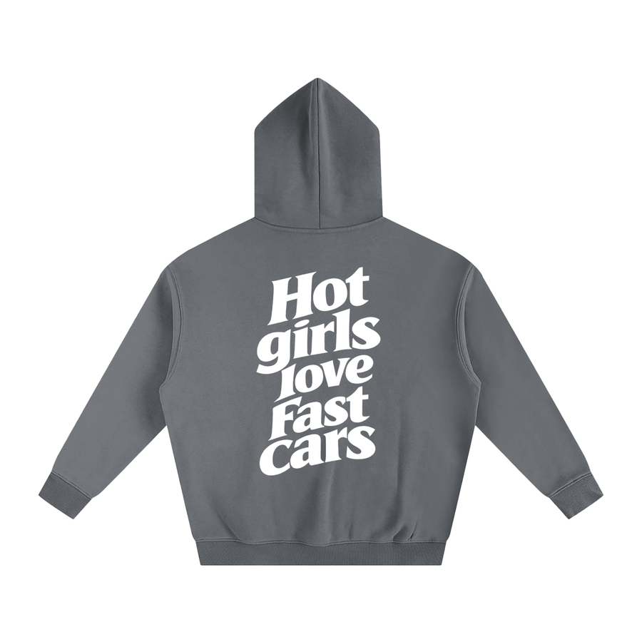 Hot Girls Love Fast Cars Oversized Fleece Hoodie | SAKURA STREETS™