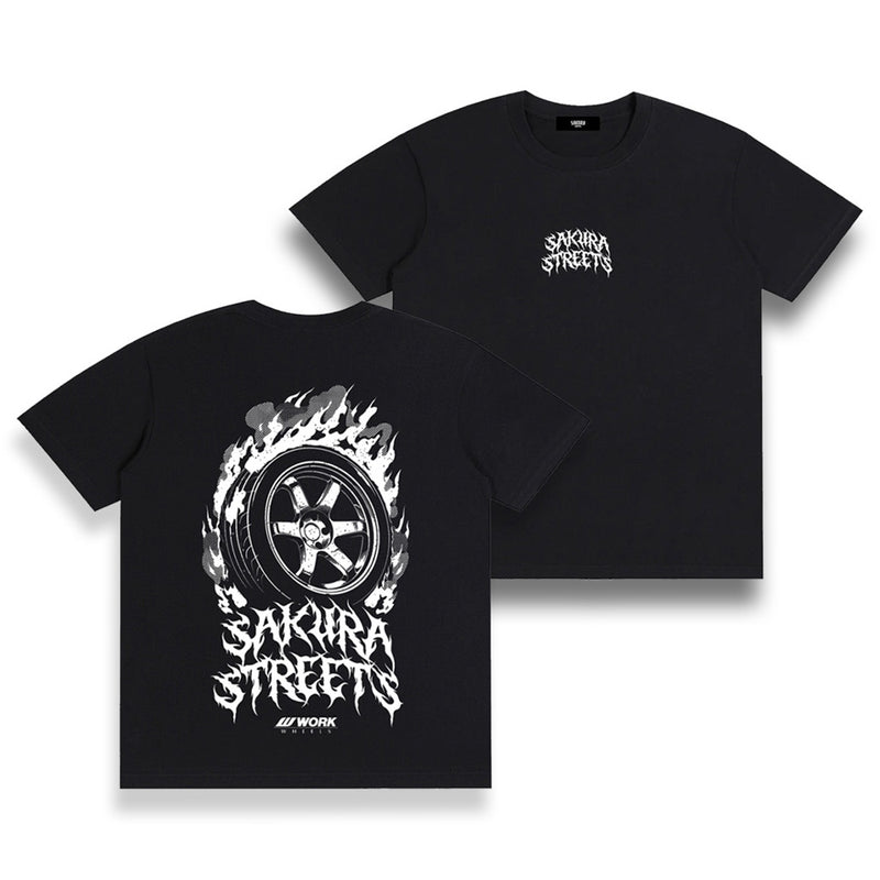 Burning Meister S1 T-Shirt | JDM Wheel Streetwear | SAKURA STREETS™