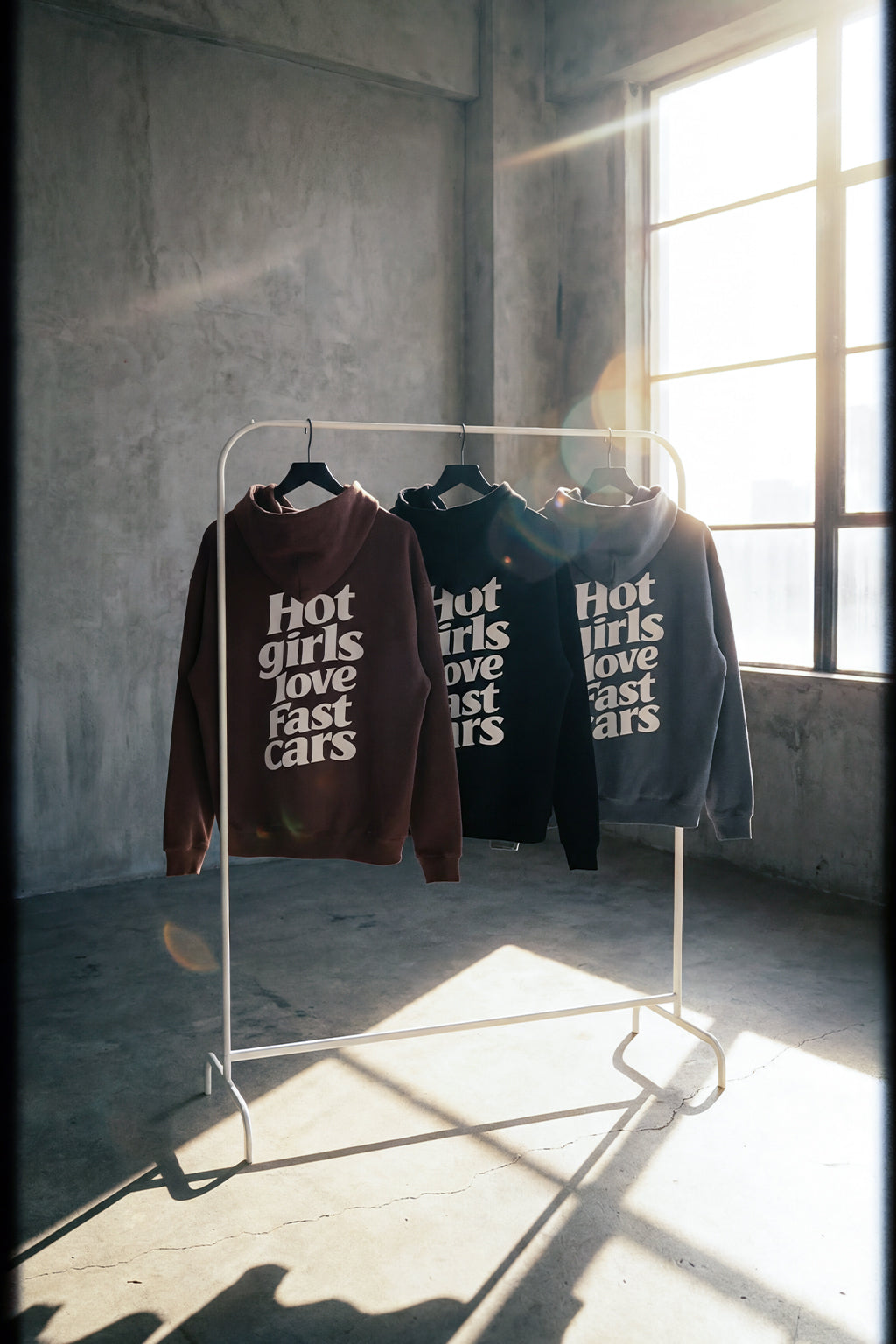Hot Girls Love Fast Cars Oversized Fleece Hoodie | SAKURA STREETS™