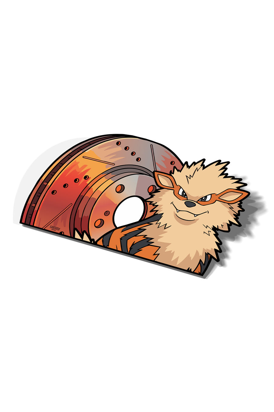 Arcane Disc Peeker Sticker