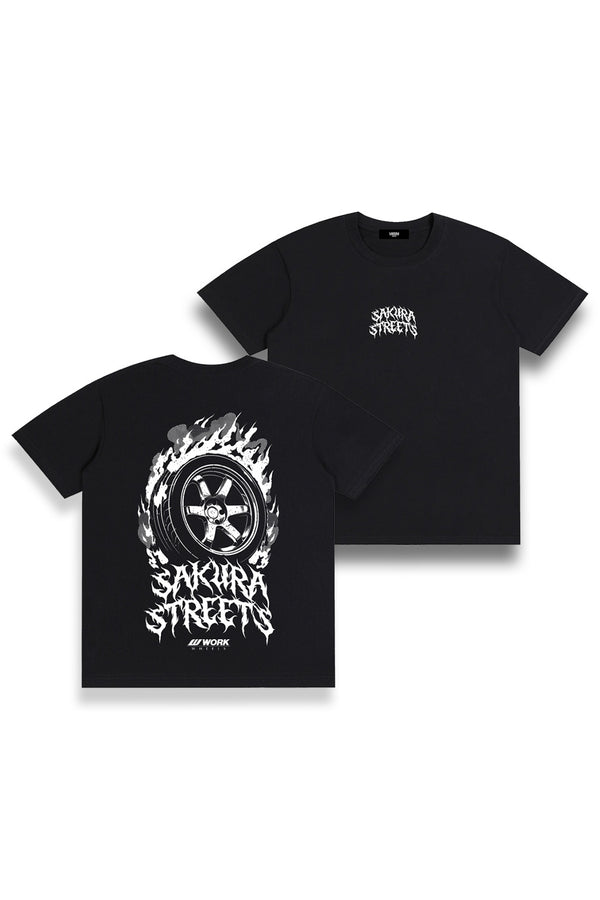 Burning Meister S1 T-Shirt | JDM Wheel Streetwear | SAKURA STREETS™