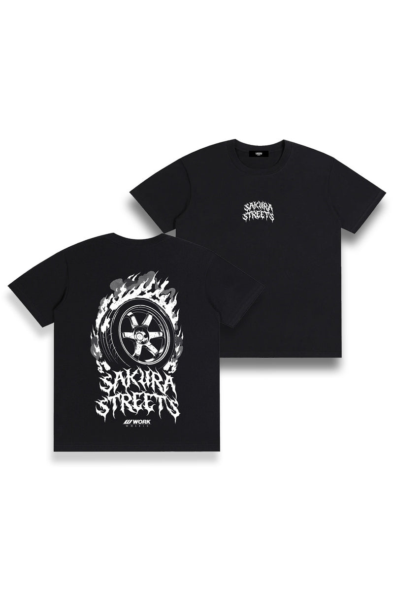 Burning Meister S1 T-Shirt | JDM Wheel Streetwear | SAKURA STREETS™