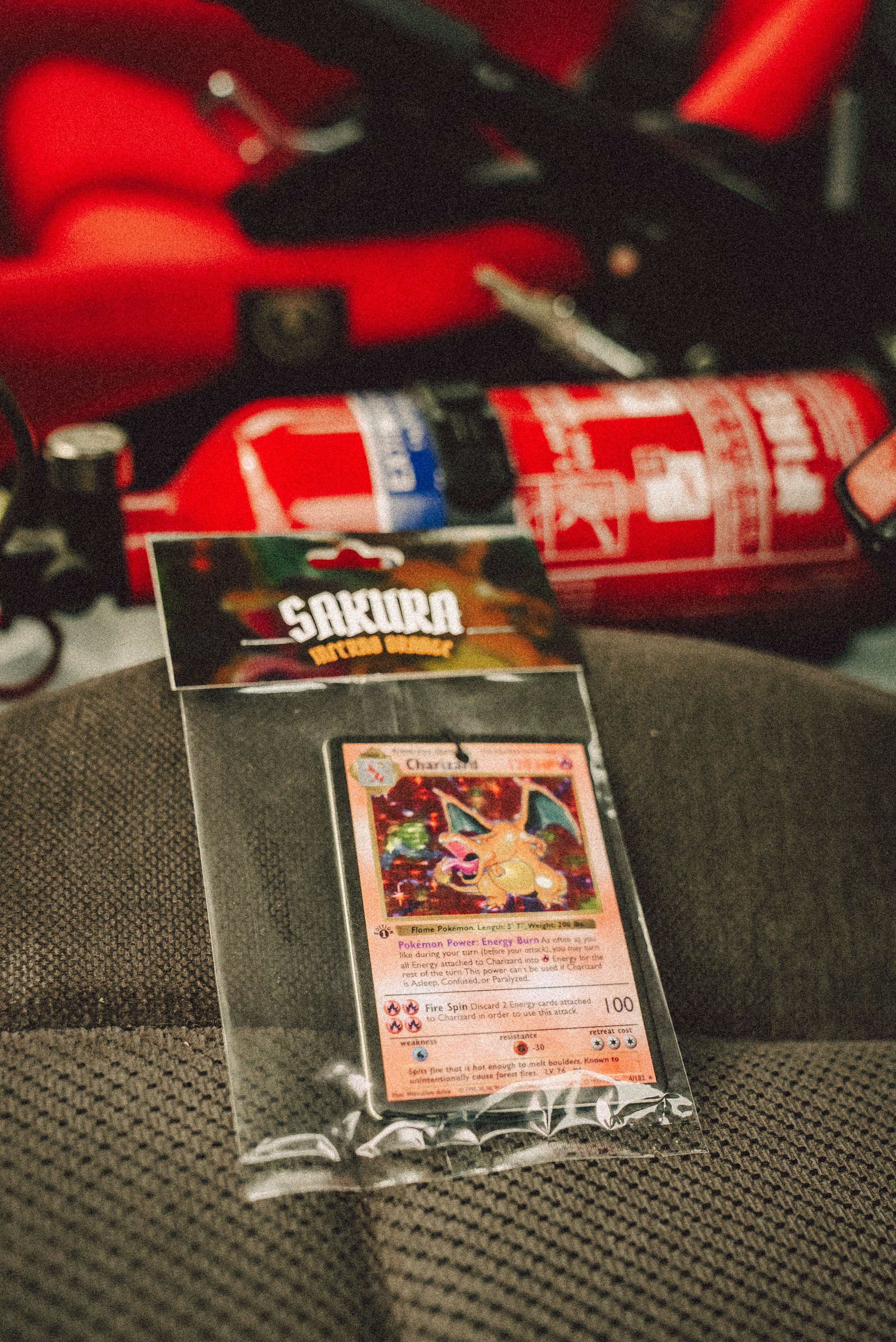 Charizard Trading Card Air Freshener | Inferno Orange Scent