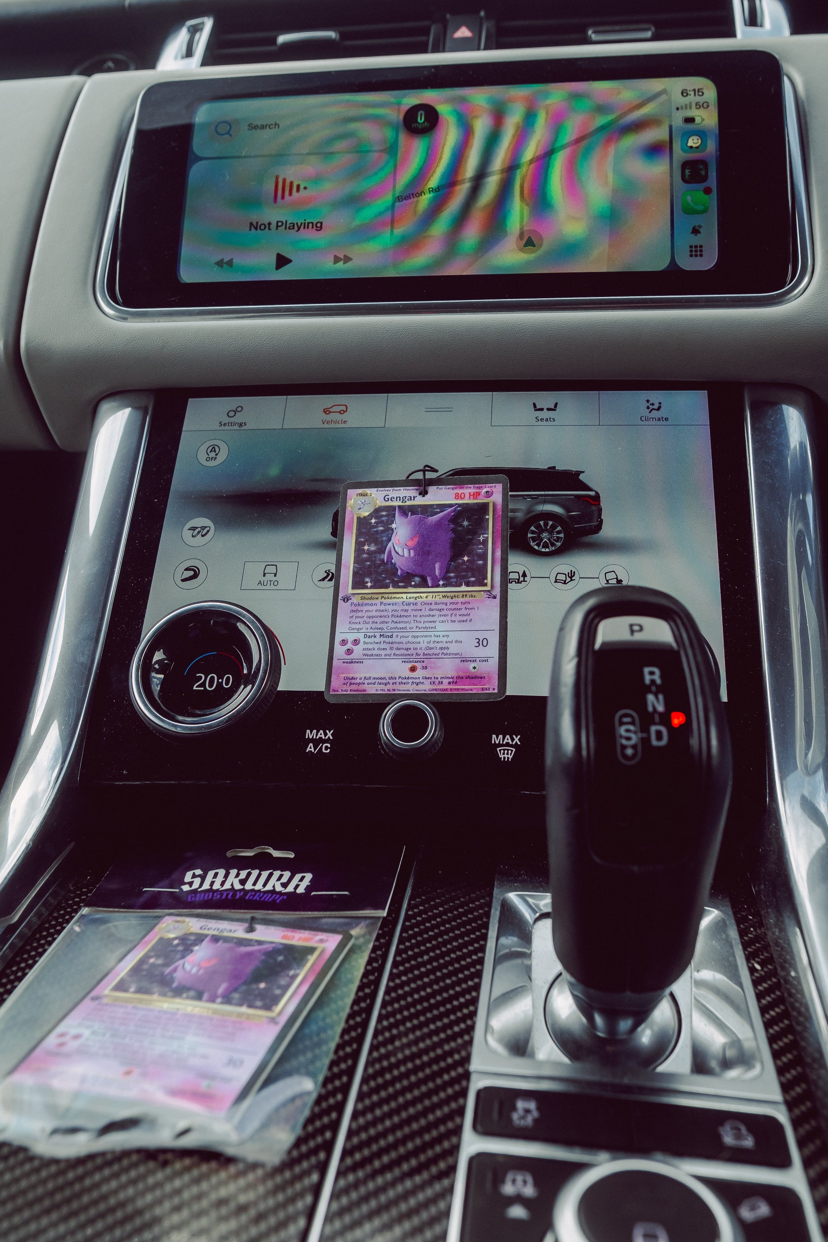 Gengar Trading Card Air Freshener | Ghostly Grape Scent