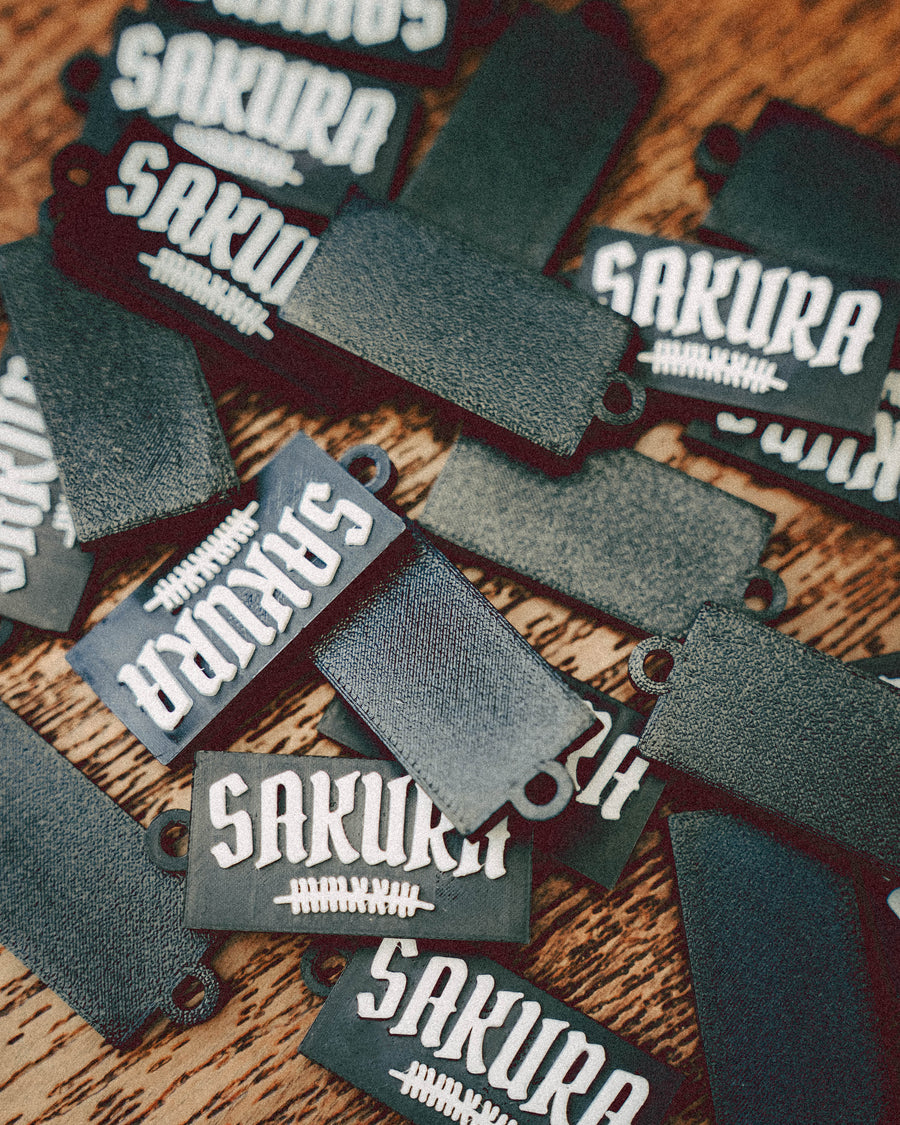 Pile of sakura key chains