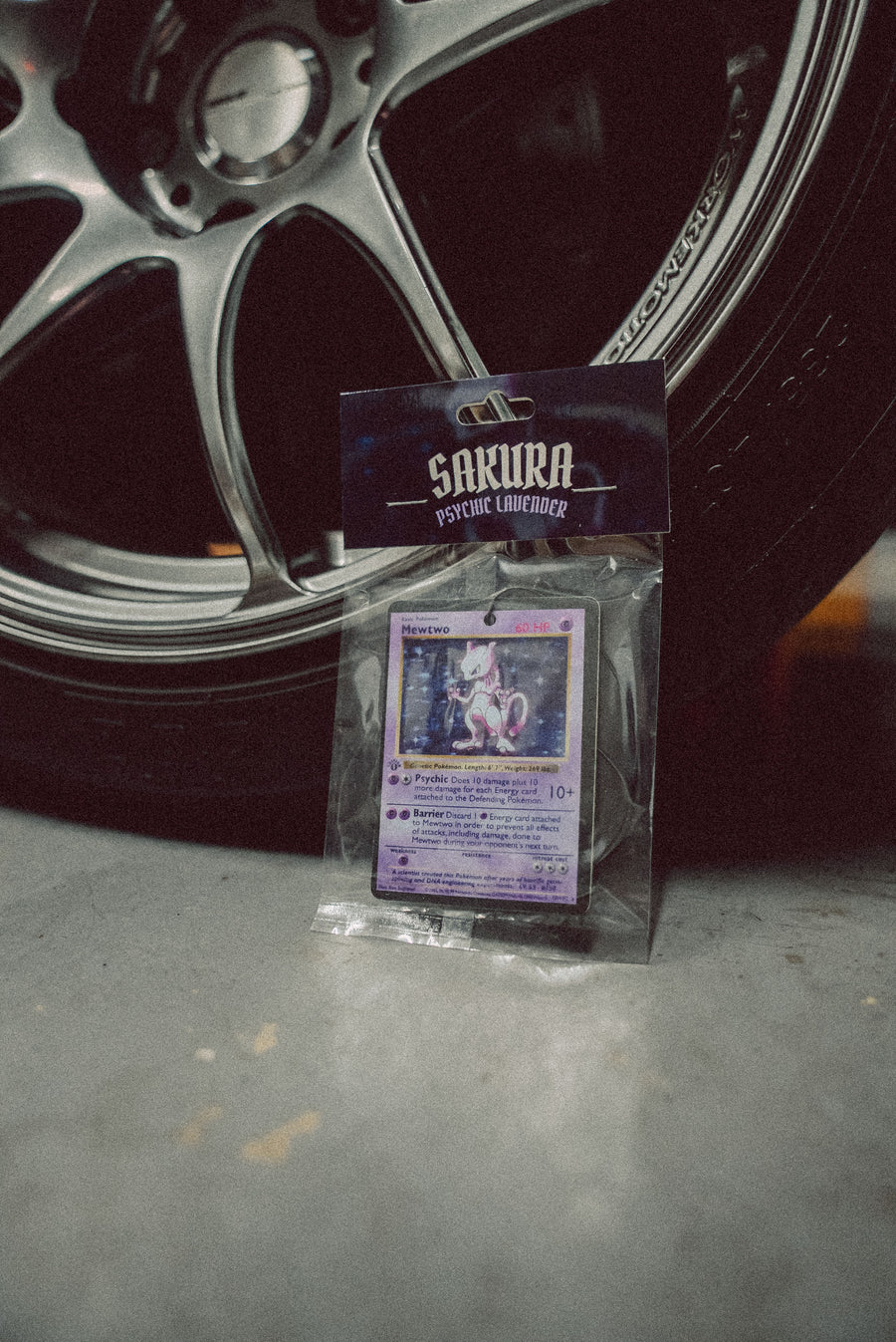 Mewtwo Trading Card Air Freshener | Psychic Lavender Scent