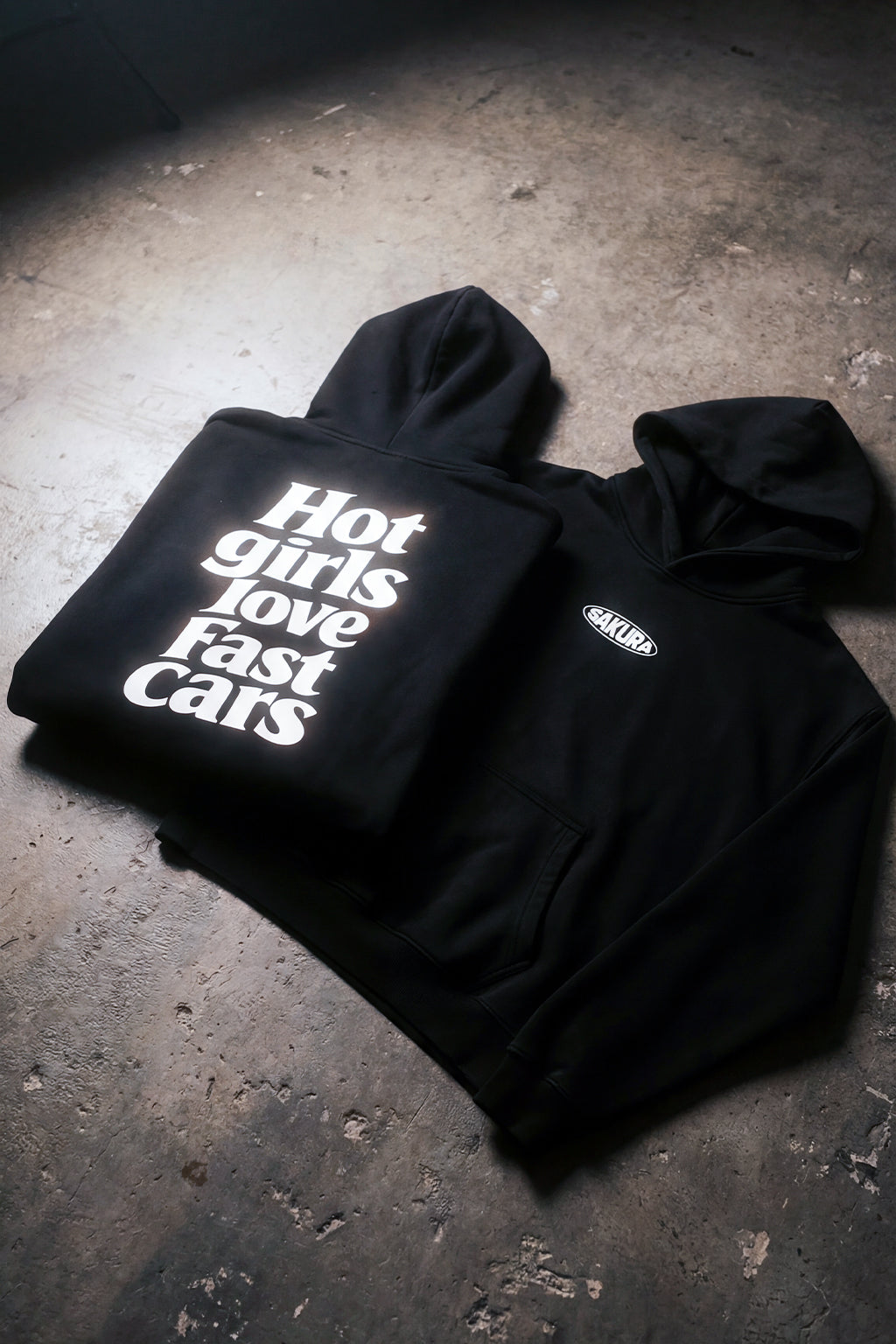 Hot Girls Love Fast Cars Oversized Fleece Hoodie | SAKURA STREETS™