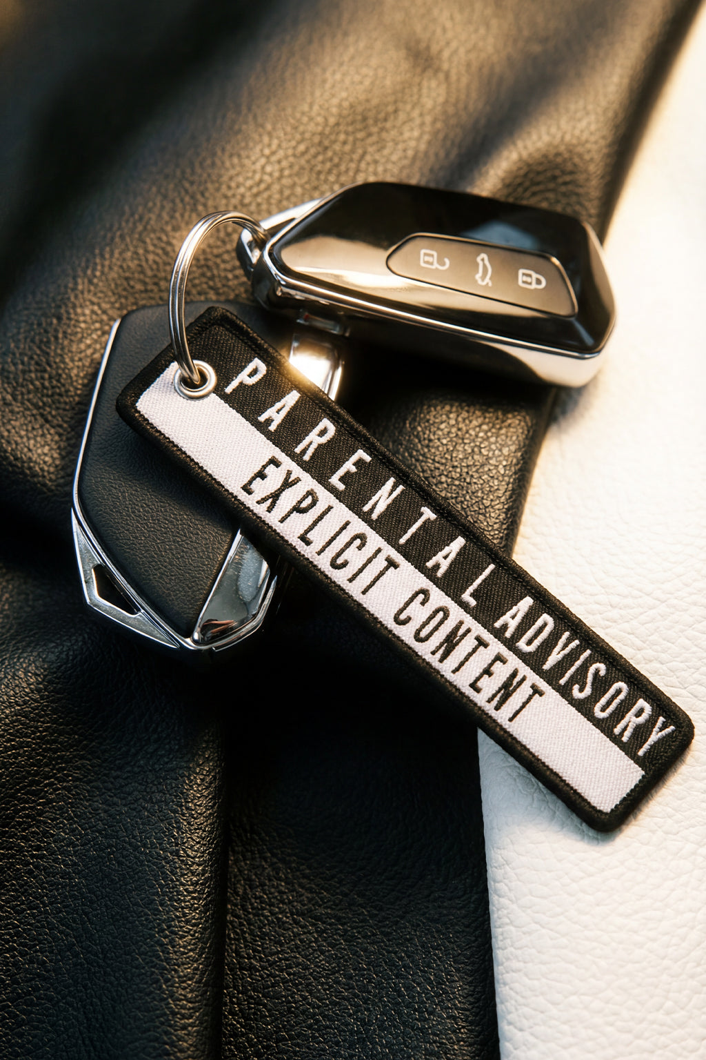 Parental Advisory Flight Tag Keychain | SAKURA STREETS™