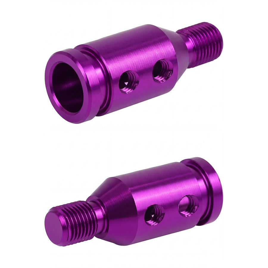 Gear Shift Knob Adapter for Non-Threaded Shifters (PURPLE)