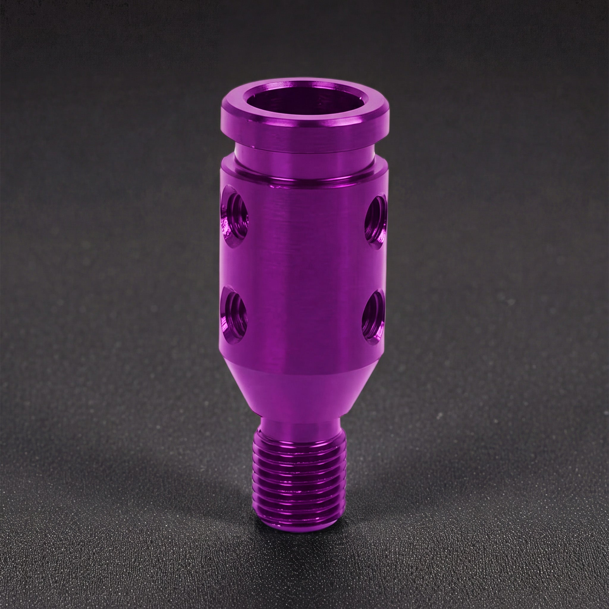 Gear Shift Knob Adapter for Non-Threaded Shifters (PURPLE)