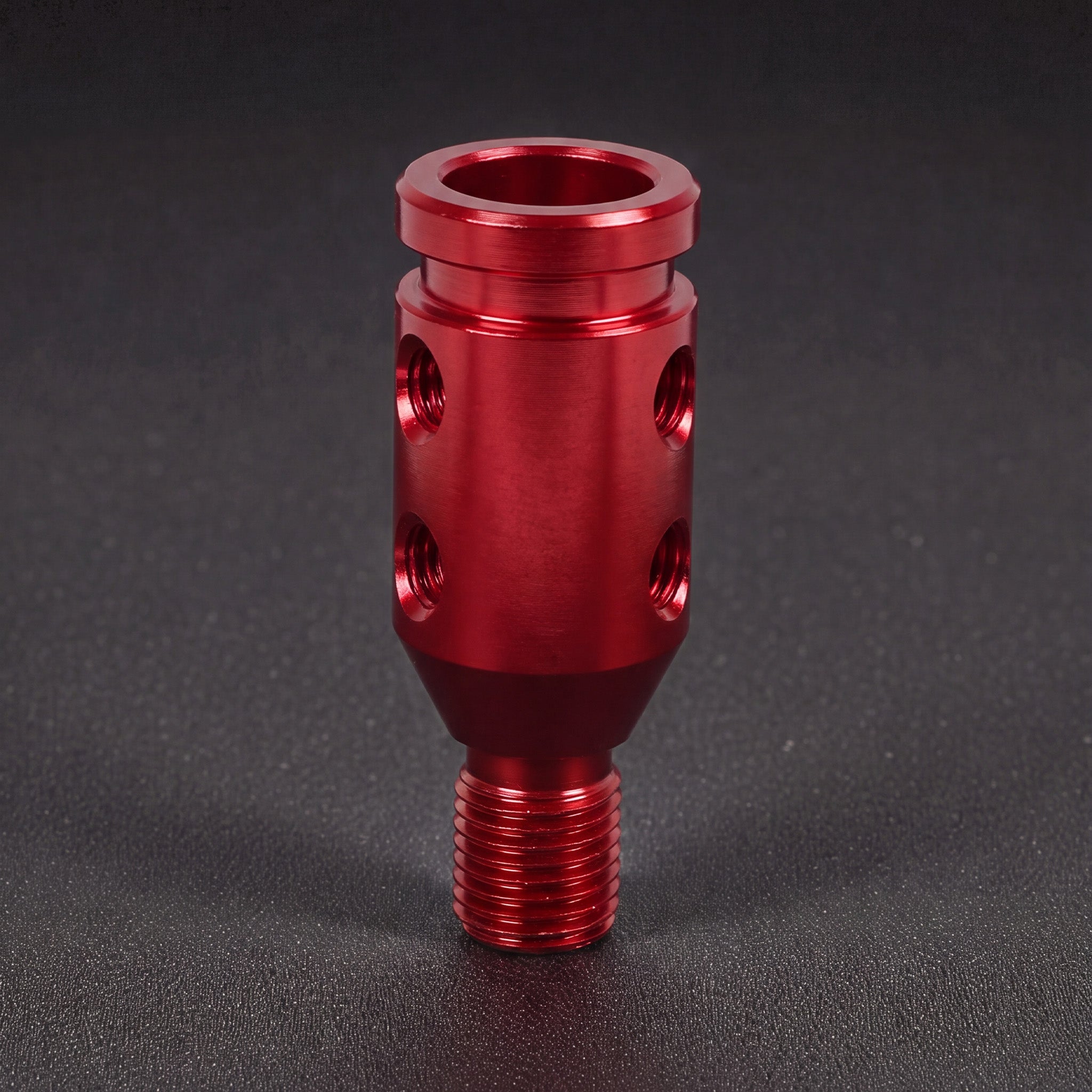 Gear Shift Knob Adapter for Non-Threaded Shifters (RED)
