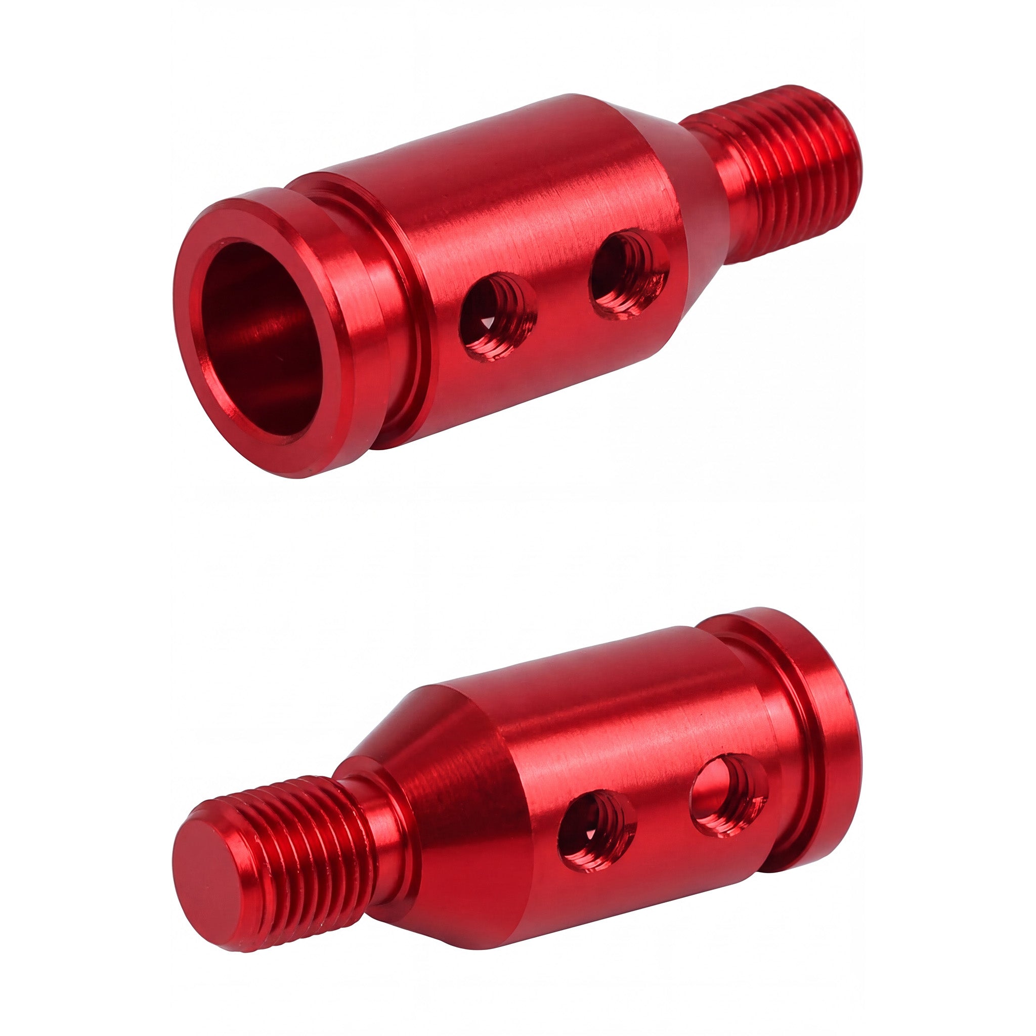 Gear Shift Knob Adapter for Non-Threaded Shifters (RED)