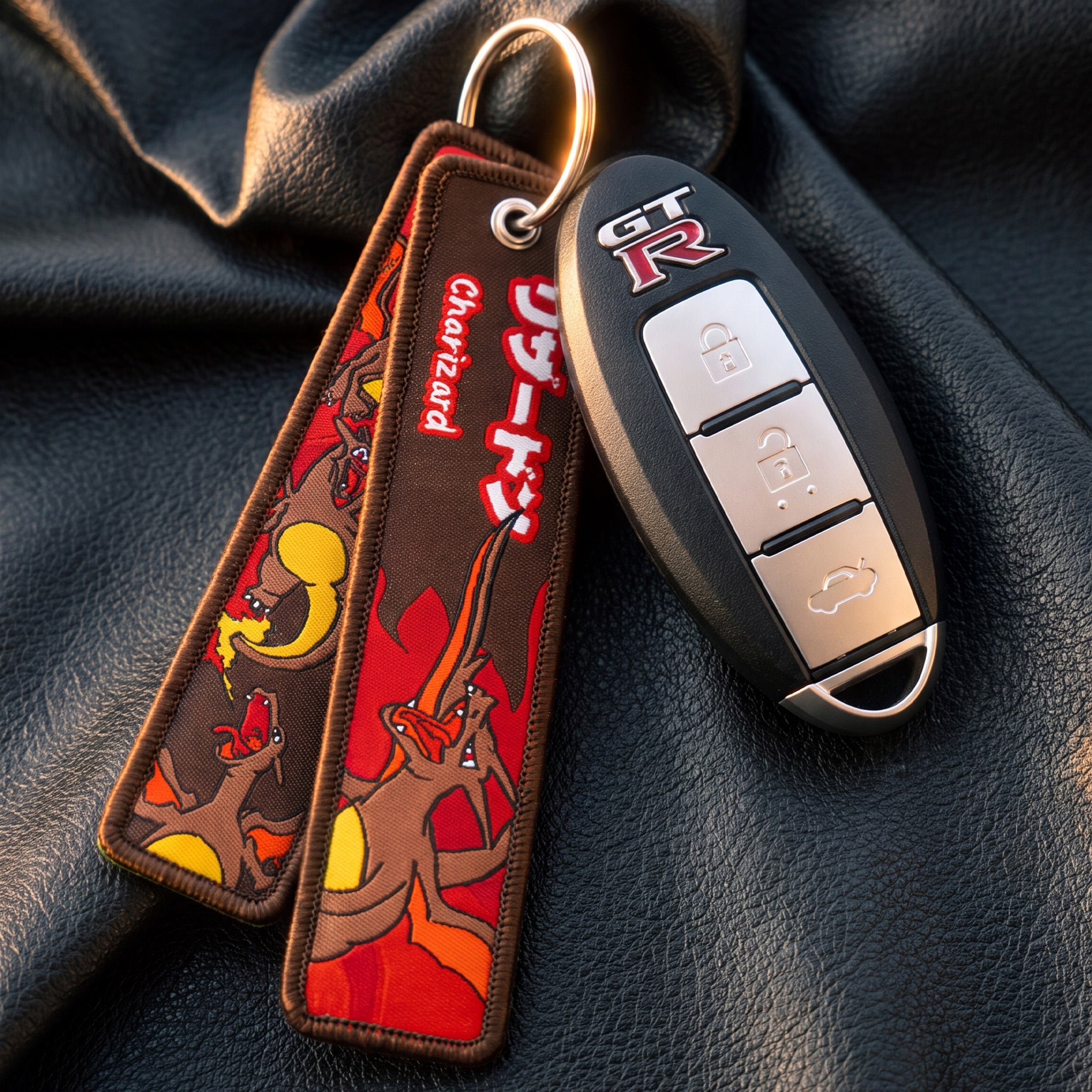 Shiny Char Flight Tag Keychain | SAKURA STREETS™