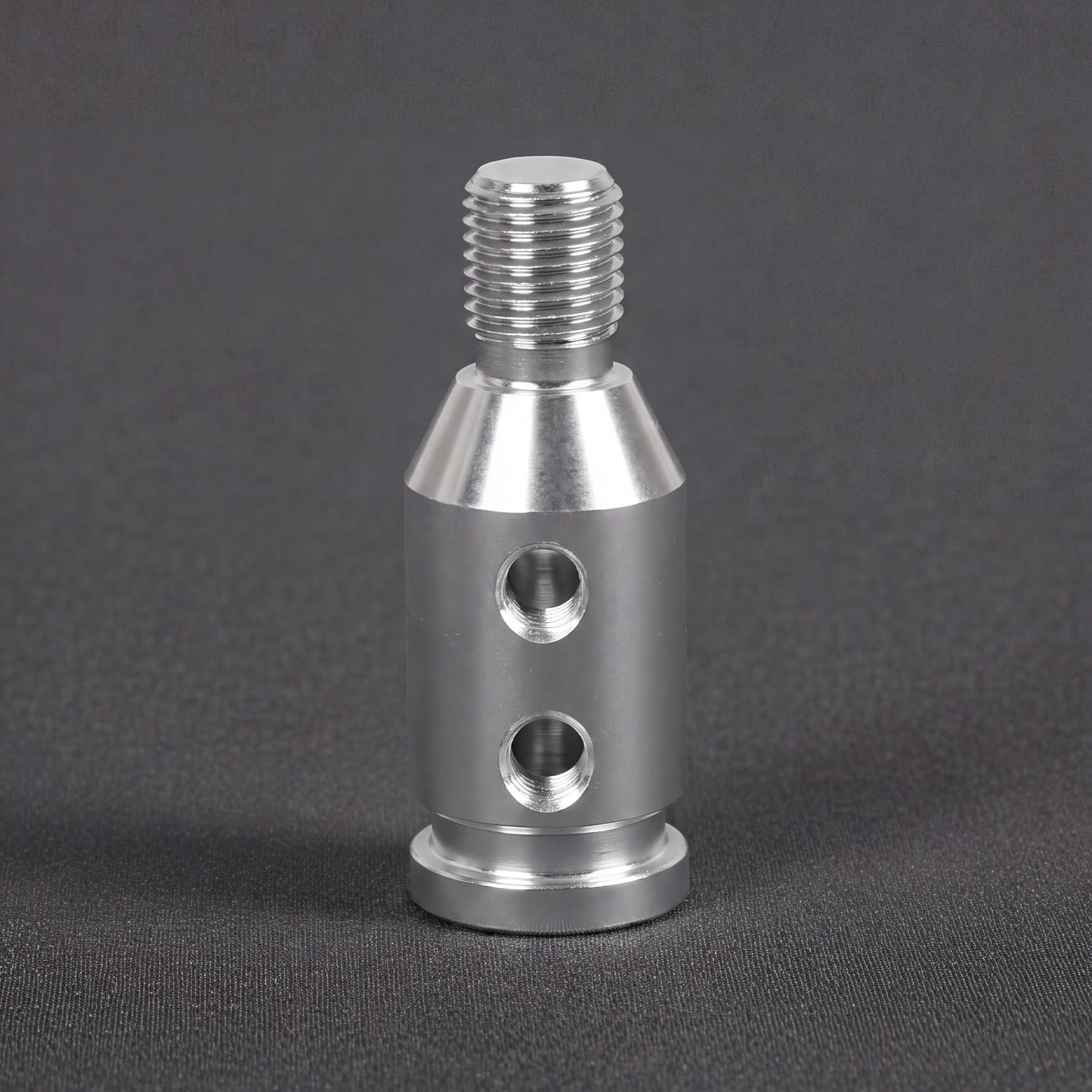 Gear Shift Knob Adapter for Non-Threaded Shifters (SILVER)