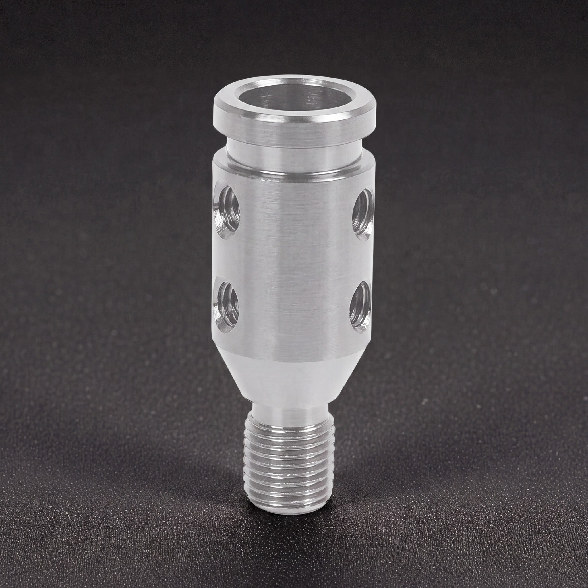 Gear Shift Knob Adapter for Non-Threaded Shifters (SILVER)