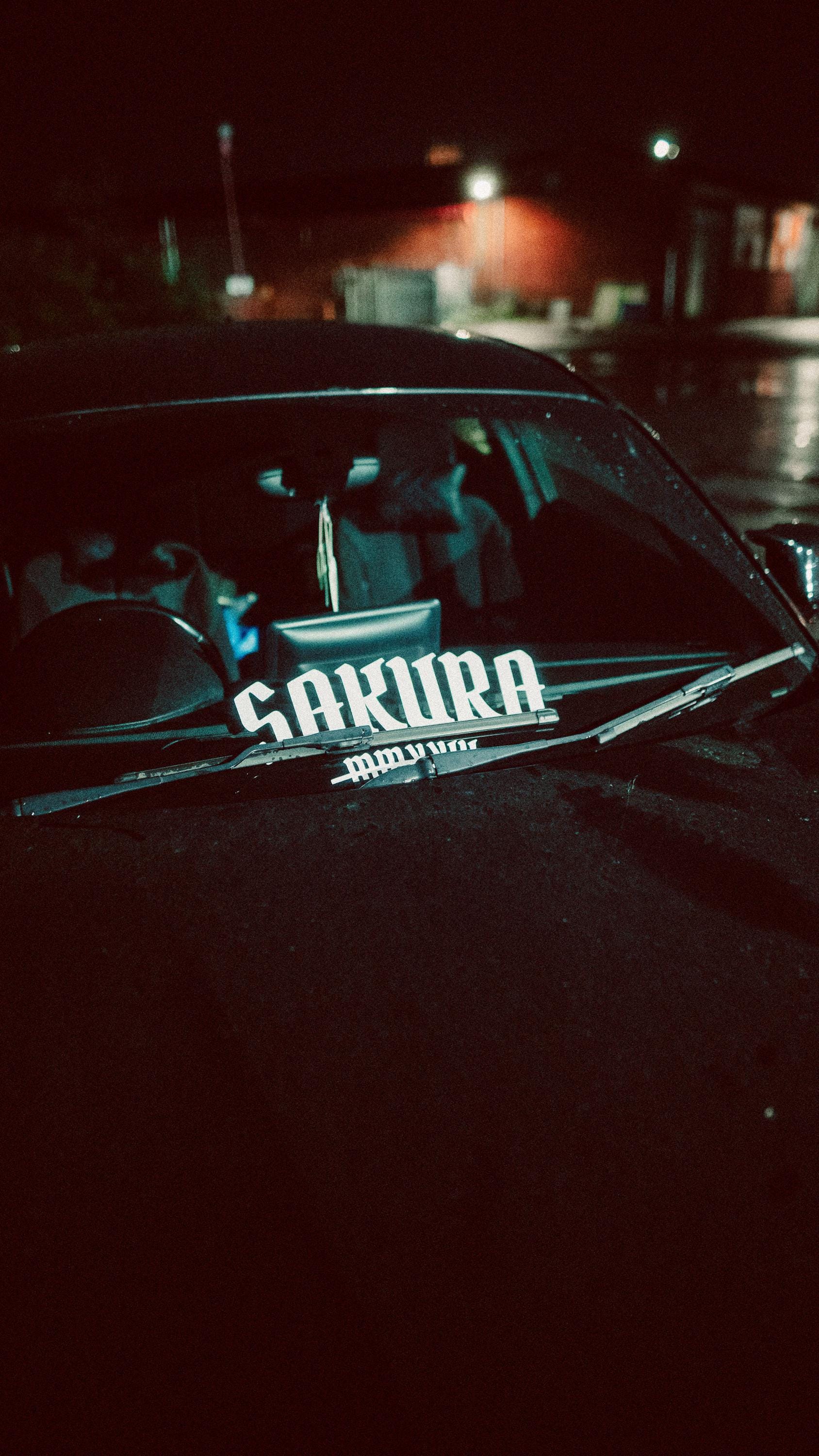 Sakura OG Decal | Japanese JDM Car Sticker – Vinyl Car, Wall & Window Graphic – SAKURA STREETS™