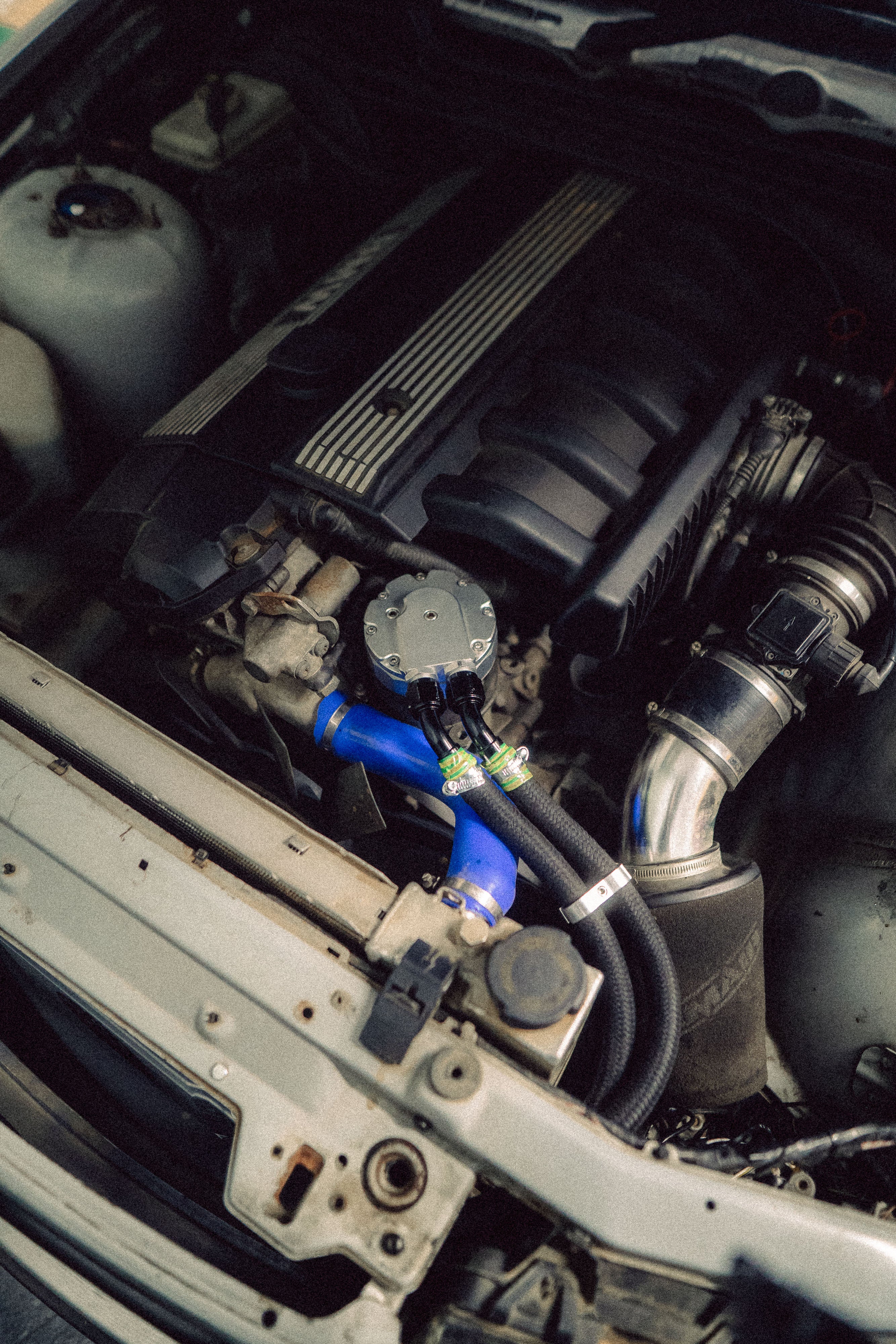 BMW M52 M54 M56 Oil Cooler Adapter Cap AN10 Fittings | CNC Billet Aluminum Oil Filter Cover | E36 E46 E39 Z3 Z4 | SAKURA STREETS™