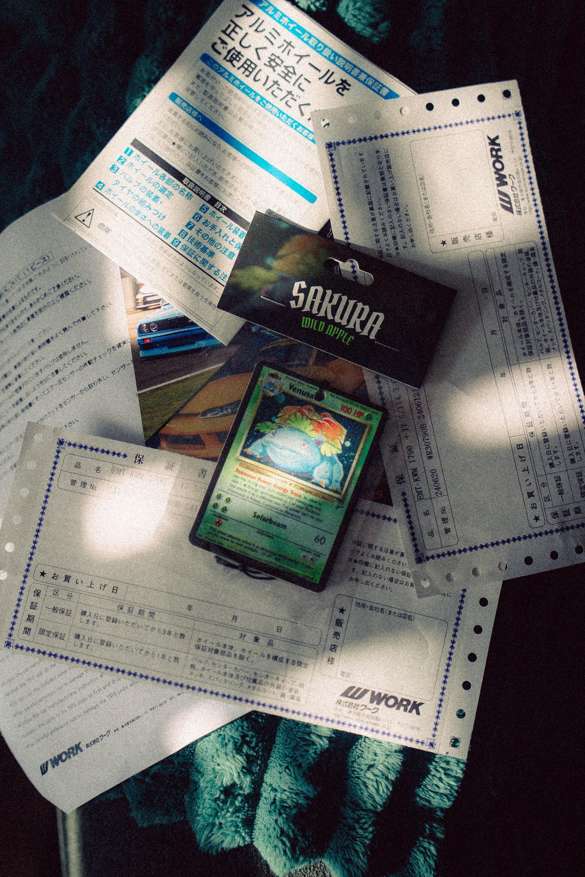 Venusaur Trading Card Air Freshener – Wild Apple Scent | JDM Anime Car Air Freshener by Sakura Streets™