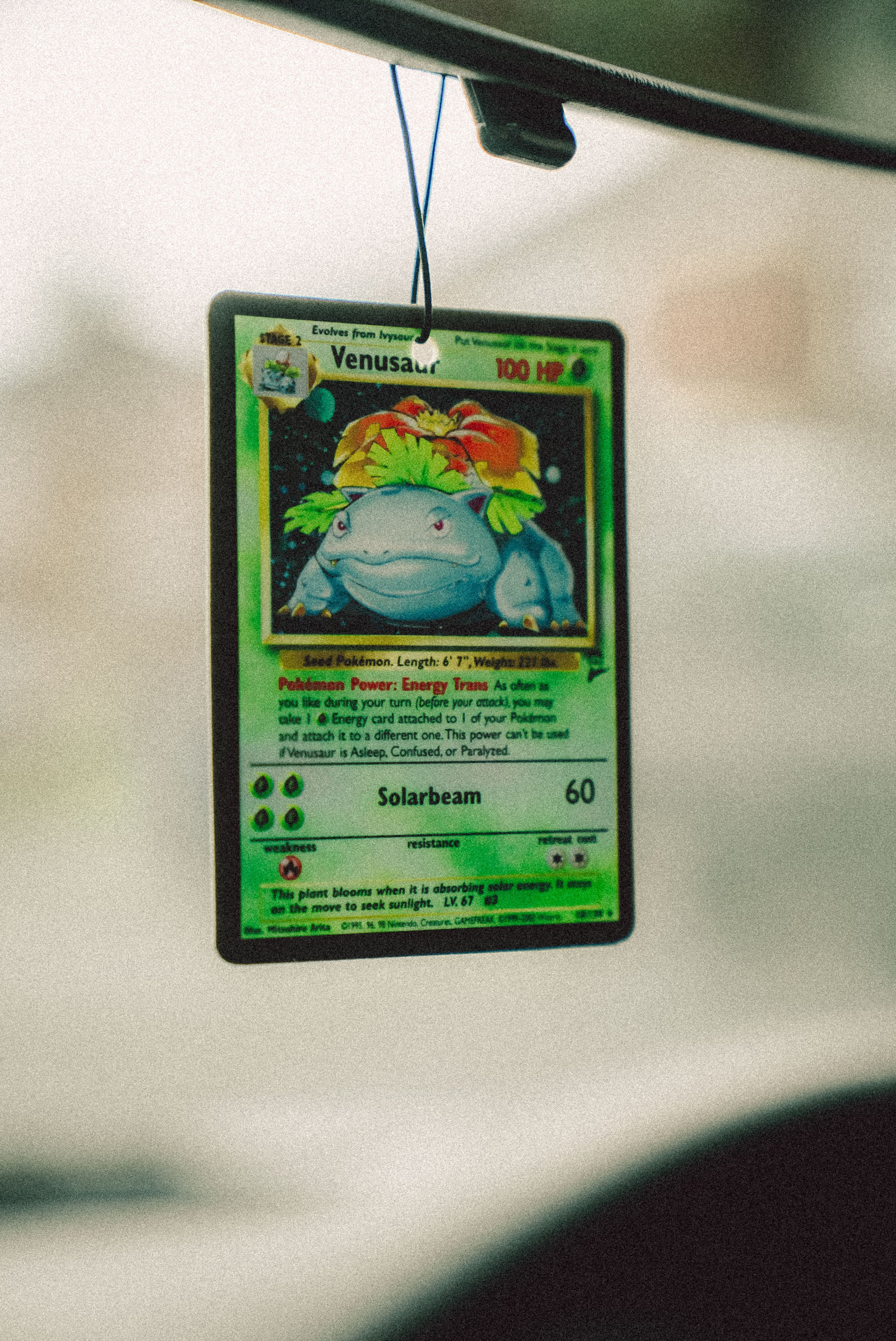 Venusaur Trading Card Air Freshener | Wild Apple Scent Sakura Streets Co Venusaur Trading Card Air Freshener | Wild Apple Scent Sakura Streets Co
